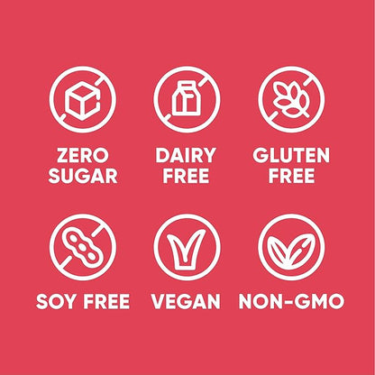 Pirq Plant Based Protein Shake, 21g Vegan Protein, 25 Superfoods, 0g Sugar, Dairy-Free, Gluten-Free, and Soy-Free, (12 Pack)(Strawberry)