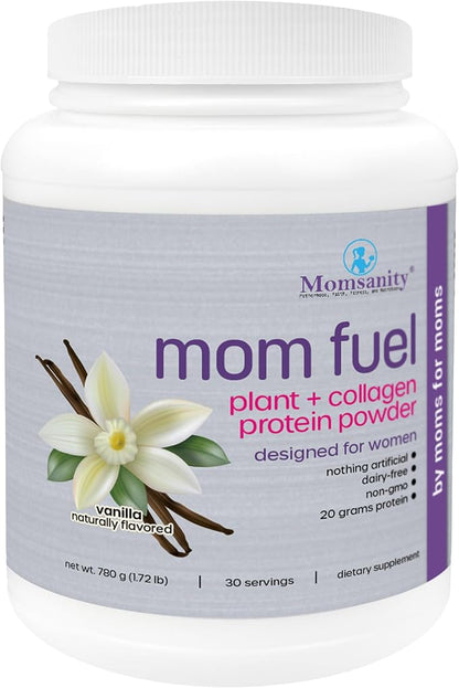 Dairy-Free Meal Replacement Protein Powder for Women - Plant & Collagen Protein Blend | 20g Protein (Vanilla)