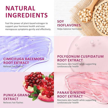 Vigority Estrogen Cream For Women, Natural Bioidentical Menopause Relief & Hormonal Moisturizer for Face, Neck & Body - Menopause Support for Hot Flashes, Menstrual Cycle - 2 Pack