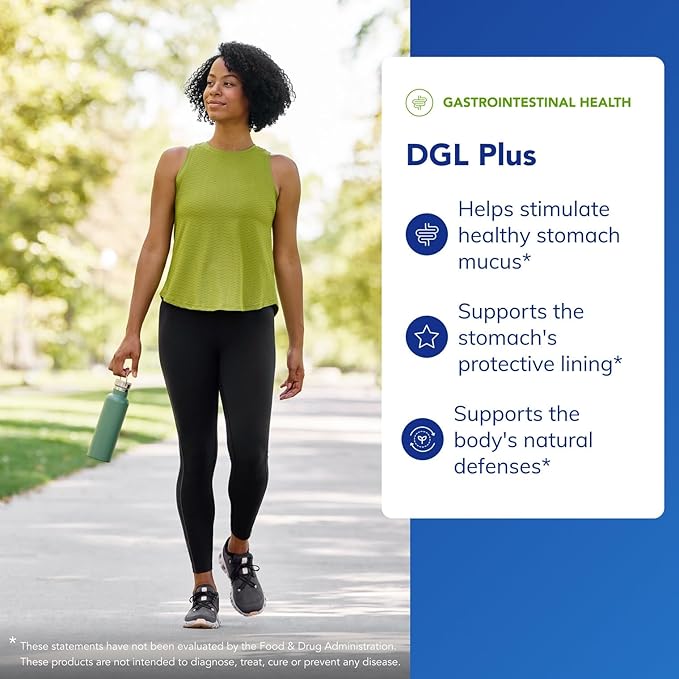 Pure Encapsulations DGL Plus - Gut Health Supplements for Men & Women - with Marshmallow Root, Aloe Vera Extract & Slippery Elm Bark - Non-GMO & Vegan - 60 Capsules