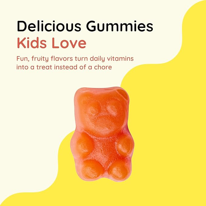 CHILDLIFE ESSENTIALS Multivitamin Gummies for Kids - Children's Vitamins, Kids Multivitamins with DHA, Sugar Free - Natural Strawberry, 90 Count