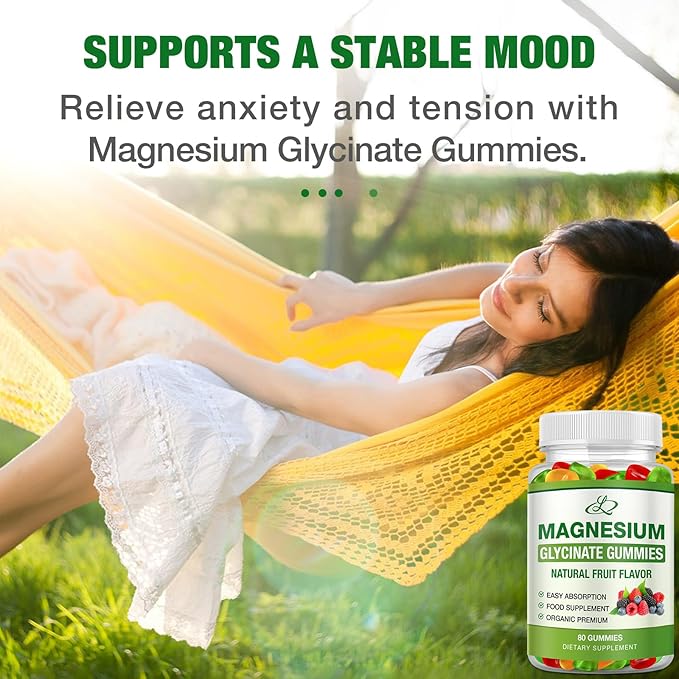 Magnesium Glycinate Gummies for Adults and Kids 600mg, High Absorption Potassium Magnesium Supplement for Sleep, Magnesium L-Threonate, 160 Count