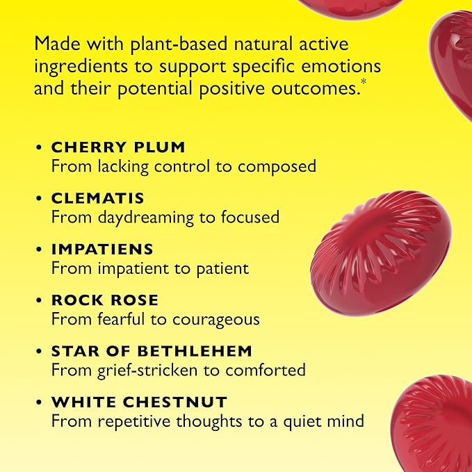 RESCUE Bach Sleep PASTILLES, Black Currant Flavor, Sleep Aid Lozenges, No Melatonin, Homeopathic, Flower Essences, 35 Count
