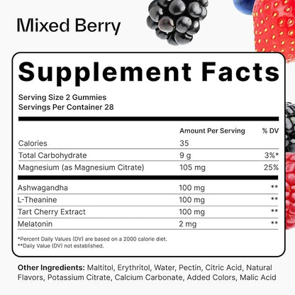 Elo Sleep Gummies for Deep Recovery & Restful Sleep | Magnesium, L-Theanine & Low-Dose Melatonin | Non-Groggy Formula, Wake Refreshed | Sugar-Free, Vegan, Non-GMO | 28 Servings
