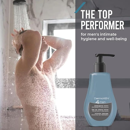 Men's Intimate Wash | pH Balanced Daily Hygiene Gel | Freshness & Odor-Control Formula with Menthol | Gentle Cleansing for the Groin Area | Male Hygiene Product | 4.23 fl oz