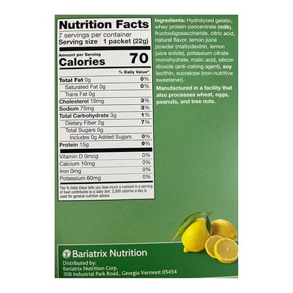 Proti Fit - High Protein Fruit Flavored Powder Drink Mix, Low Calorie, Sugar Free, Appetite Suppressant, 7 Servings Per Box (Lemon)