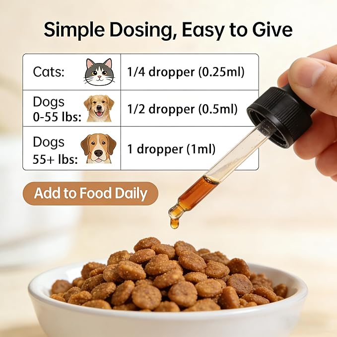 Kivori Yeast Infection Drops for Dogs, 2fl.Oz/60ml Yeast Infection Treatment for Dogs, Anti Yeast Drops, Ear and Paw Itch, Herbal Dog Supplement Drop for All Ages All Breeds. (3PCS)