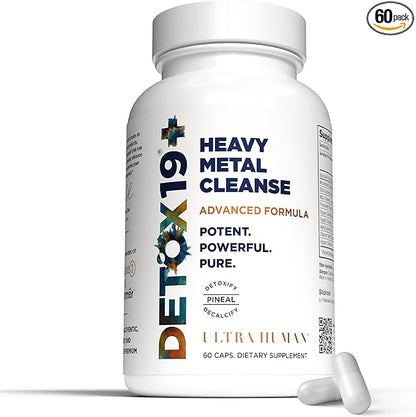 Ultra Human Daily Wellness Support – Heavy Metal Detox Cleanse, with Zeolite, Shilajit, Organic Chlorella & Spirulina, NAC & Alpha Lipoic. Supports Daily Detox, Cognition, Immune System -(Made in USA)