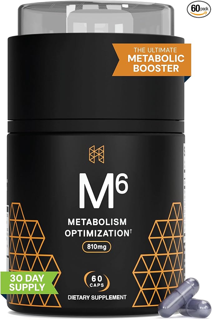High Performance Nutrition Metabolism Booster, HPN M(6) Fat Burner, Natural Weight Loss Supplement, Support Lean Muscle, Increase Energy, Vegan Friendly, Clinically Tested, 60 Capsules
