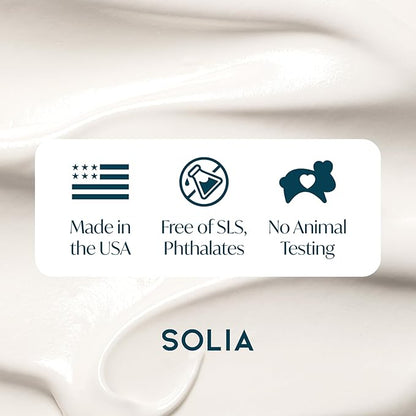 Solia Magnesium Cream, USA-Made Unscented Topical Magnesium Lotion for Feet Soreness, Muscle Balm Mag Oil Body Butter, Foot Cream for Feet, Rub for Muscle Soreness, 4oz