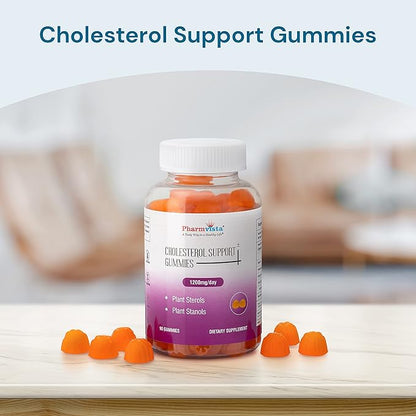 Pharmvista Plant Sterols and Stanols 1200mg Gummy-Vegan Friendly Allergen Free Gluten Free-90 Count