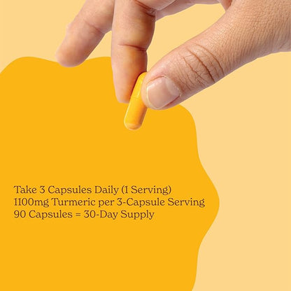 Premium 5-in-1 1100mg Turmeric Curcumin with Black Pepper for Maximized Bioavailability, Plus Boswellia & White Willow. USDA Organic Joint Support, Made in the USA and 3rd Party Tested. 90 Ct.