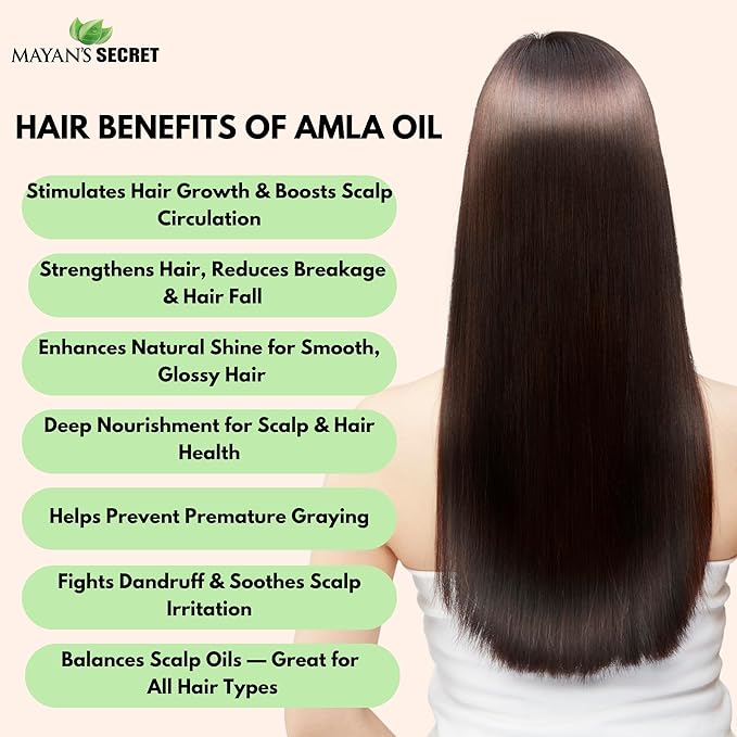 Pure Carrier and Essential Oils for Skin Care, Hair, Body Moisturizer for Face-Anti Aging Skin Care (Amla Oil Organic, 4oz)