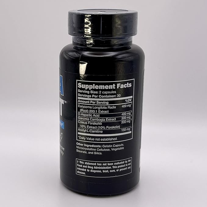 Andro400 Ultra Max T Maximum Strength T-Support Complex – 200:1 Tongkat Ali, ForsLean, & D-Aspartic Acid – Premium Formula for Lean Muscle & Metabolism – 1 Pack, 60 Capsules