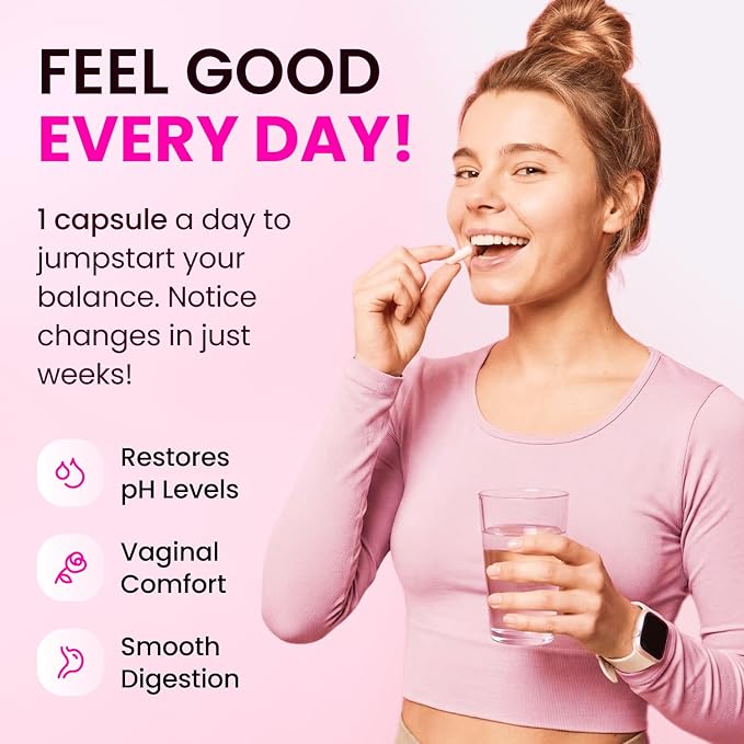 SonoHealth BioBloom Vaginal Probiotics for Women | pH Balance with Prebiotics & Lactobacillus Probiotic Blend Women's Vaginal Health Supplement | Promote Healthy Vaginal Odor & Flora (30 Servings)