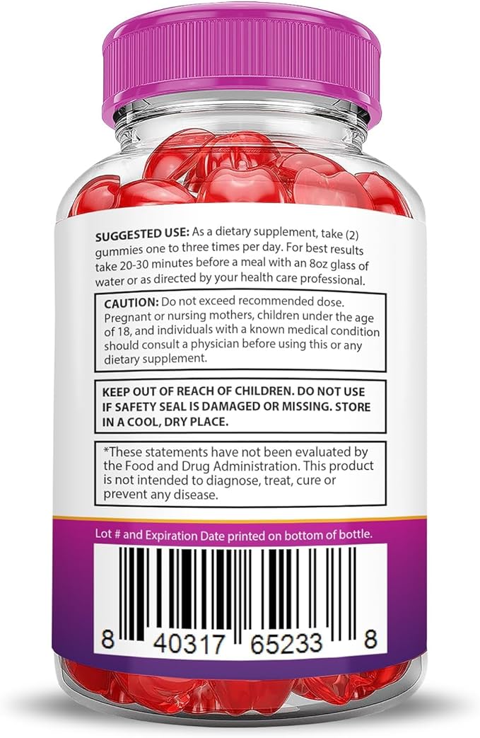 Justified Laboratories (5 Pack Ripped Results Keto ACV Gummies Advanced Formula 1000MG Ripped Results Formulated with Pomegranate Beet Juice Powder B12 Vegan Non GMO 300 Gummys