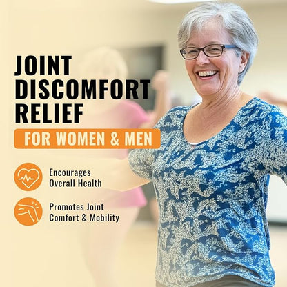 Glucosamine Chondroitin MSM Turmeric 2100mg – Joint Complete Capsules, Advanced Strength Joint Support Supplement for Adults Hands Back Knee Mobility – Bone & Joint Health Supplements for Men & Women