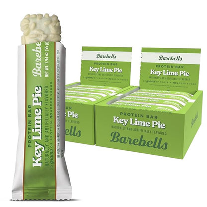 Barebells Protein Bars Key Lime – 12 Count (Pack of 2), 20g High Protein Treats – Key Lime Nutrition Bar with Low Sugar – On-The-Go Breakfast or Post-Workout Snack
