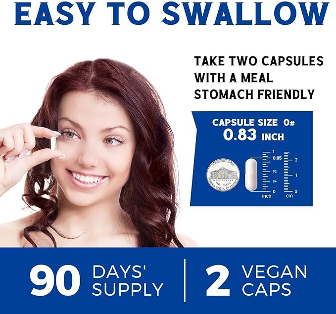 10 in 1 Magnesium Complex, 420mg Elemental Magnesium | Ultra Strength, Max Absorption | Chelated Magnesium Supplement for Nerves, Bone & Heart Health | Non-GMO, 180 Vegan Capsules