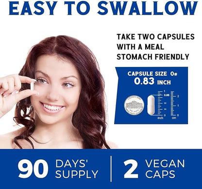 10 in 1 Magnesium Complex, 420mg Elemental Magnesium | Ultra Strength, Max Absorption | Chelated Magnesium Supplement for Nerves, Bone & Heart Health | Non-GMO, 180 Vegan Capsules