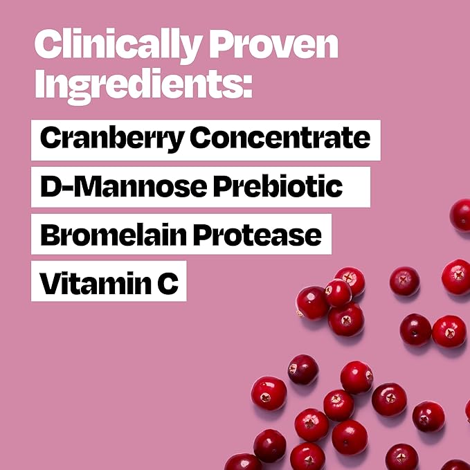 Cystex Urinary Tract Infection Support & Prevention - Cranberry Prebiotic Supplement with D-Mannose & Vitamin C for UTI Protection & Urinary Health Maintenance - 7.6 fl oz (Pack of 2)
