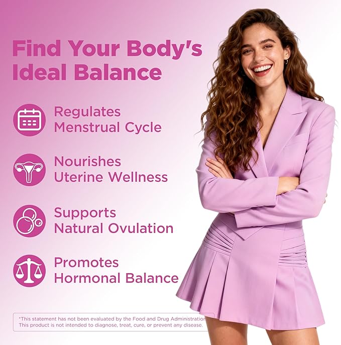 Laicuherb Fibroid Gummies for Fibroid Shrink & Ovarian Cysts, 60 Count Get Pregnant Fast Fibroids Shrinking Gummies, Natural Ovarian Support Gummy for Women Ovary and Uterus Cleanse