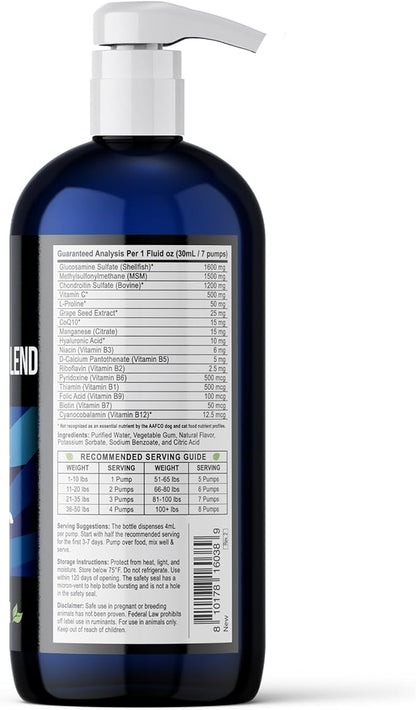 Best Paw Nutrition Liquid Glucosamine for Dogs - Glucosamine Chondroitin MSM & HA Joint Supplement for Dogs & Cats - Bacon Flavored Liquid Pump - Supports Mobility, Stiffness & Joint Comfort - 32 oz