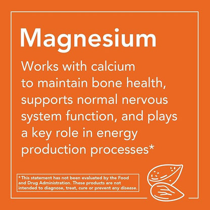 NOW Supplements, Magnesium Citrate, Enzyme Function*, Nervous System Support*, 120 Veg Capsules