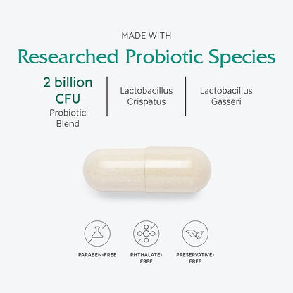 Vitanica Fresh V-Probiotics - Women's Probiotic for Vaginal Health - Contains Lactobacillus Gasseri - Free of Filler, Fragrances, Parabens, Preservatives & Artificial Colors - 30 Suppository Tablets