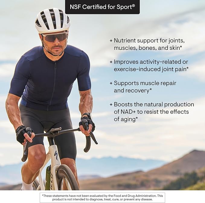 THORNE - Collagen Fit - Unflavored Collagen Peptides Powder with Nicotinamide Riboside - 15g of Collagen Peptides and 14g Protein per Serving - NSF Certified for Sport - 17.8 Oz - 30 Servings