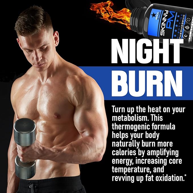 Rockstar Skinny PM - Nighttime Fat Burner Weight Loss Pills - Thermogenic Diet Pills 60ct