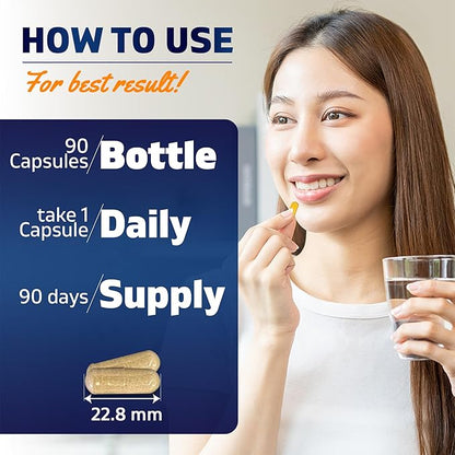 Vitamatic Cortisol Health Support - 90 Veggie Capsules - Made with Adaptogenic Blend with Ashwagandha, Rhodiola, Magnolia, L-Theanine, Phosphatidylserine