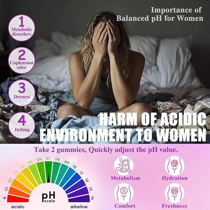 Her Juicy Feminine Probiotics Gummies for Women | Pineapple Flavor | Supports pH Balance, Gut Health & Immune System | with Slippery Elm, Prebiotics & Lactobacillus Blend | 60 Gummies (1pc)