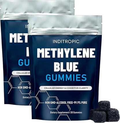 Methylene Blue Gummies, Cellular Energy & Cognitive Clarity, 30 Gummies (2 PCS)