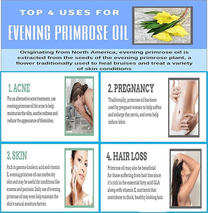Nutridom Evening Primrose Oil Omega-6 & GLA 500mg 200Softgels
