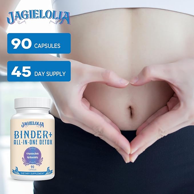 All-In-One Detox Binder Supplement 1500 MG - High Bioavailability, Liver Gut Detox Cleanse with Activated Charcoal, Zeolite & Bentonite Clay for Toxins, Liver, Digestive, 360 Vegan Capsules