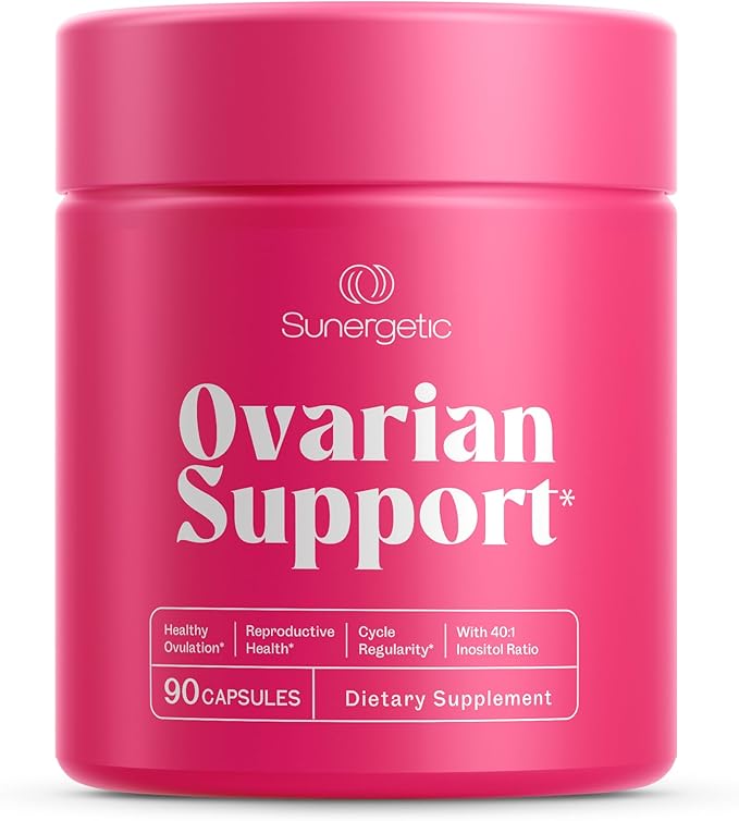 Premium Ovarian Health Support Supplement – Hormone Balance, Ovulation & Cycle Regularity - Myo-Inositol & D-Chiro Inositol Supplement for Women – 40:1 Inositol Ratio With Folate & DIM – 90 Capsules