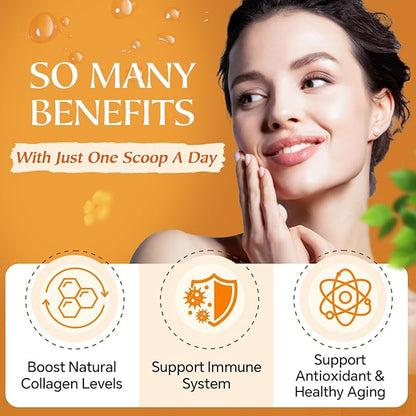 NATURE TARGET Multi-Collagen-Peptides-Powder for Joint Support, Hydrolyzed Collagen for Women Men with MSM + GC, Type I II III V X Collagen for Skin Hair & Nail, Non-GMO, 35 Servings