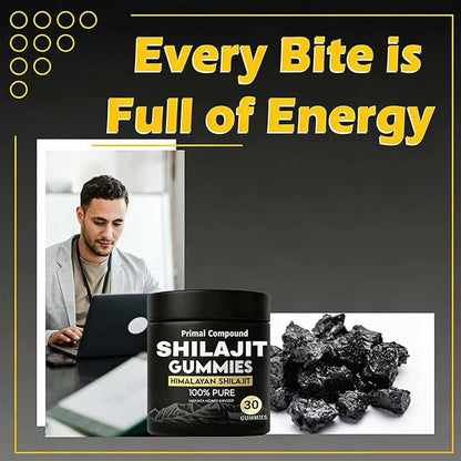 Primal Compound Shilajit Gummies for Men - Energy Support, 30 Gummies