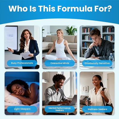 Lithium Orotate 5/10mg, L-Theanine 200mg, Ashwagandha 300mg - Mood Focus Memory Brain Supplements with Bacopa Monnieri, Lion’s Mane, Magnesium, Zinc D3 B6 Folate B12 - 120 Vegan Capsules, 2 Months