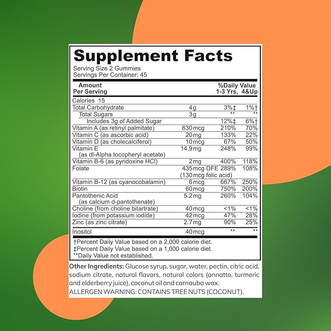 Zaytun Vitamins Halal Adult Multivitamin Gummies for Men, Women, Complete Everyday Nutritional Support with Biotin, Vegan, Natural Fruit Flavors, Non-GMO, Made in USA - Halal Vitamins