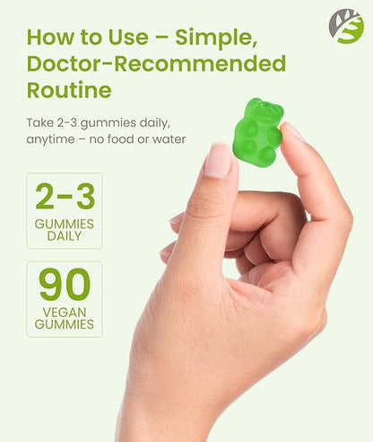BariSlim Bariatric Calcium Gummies - Specially Formulated Bariatric Vitamins for Patients After Weight Loss Surgery - Supports Energy Levels & Bone Health | Kiwi (90 Vegan Gummies)