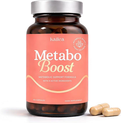 Metabolism Booster & Thermogenic Fat Burner | Natural Weight Loss Support & Appetite Suppressant for Women | Green Tea Extract, L-Carnitine, Caffeine, Cayenne, Chromium | Burn Belly Fat & Boost Energy