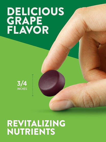Nature's Truth Iron Gummies | 60 Count | Vegan, Non-GMO & Gluten Free Supplement | with Zinc & B Vitamins | Grape Flavor