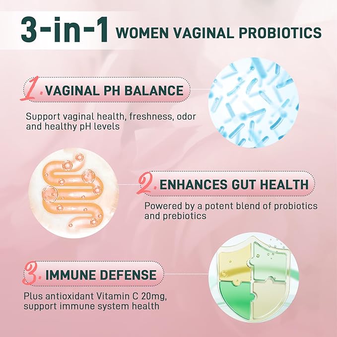 Premium Feminine Balance Gummies - for Women’s Health & Wellness - Immune Support - Vegan, Gluten-Free & Halal - Hawaiian Pineapple - 60 Gummies - 30 Servings (2)