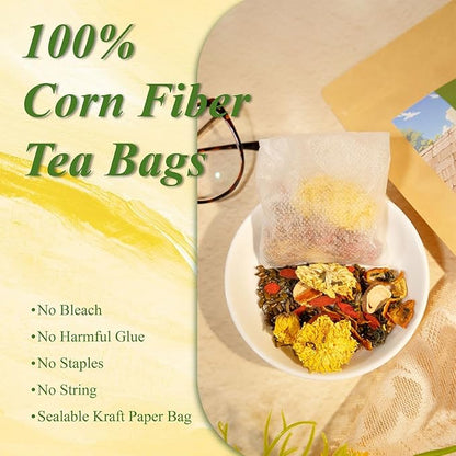 WT WEETEE Dandelion Wolfberry Tea Bags 200g 60-80 Cup, 7 Natural Herbal Ingredients Goji Berry Chrysanthemum Cassia Seed, Wolfberry & Dandelion Herbal Tea