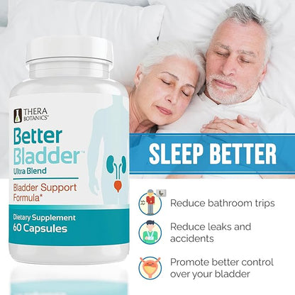 Better Bladder Ultra Control Supplement for Women & Men – Bladder Support Supplement Enhanced with Vitamin D3 to Help Reduce Urinary Leaks, Frequency & Urgency - 60 Count (1 Bottle)