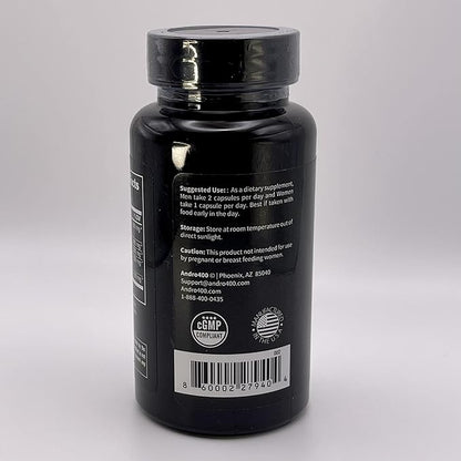 Andro400 Ultra Max T Maximum Strength T-Support Complex – 200:1 Tongkat Ali, ForsLean, & D-Aspartic Acid – Premium Formula for Lean Muscle & Metabolism – 1 Pack, 60 Capsules