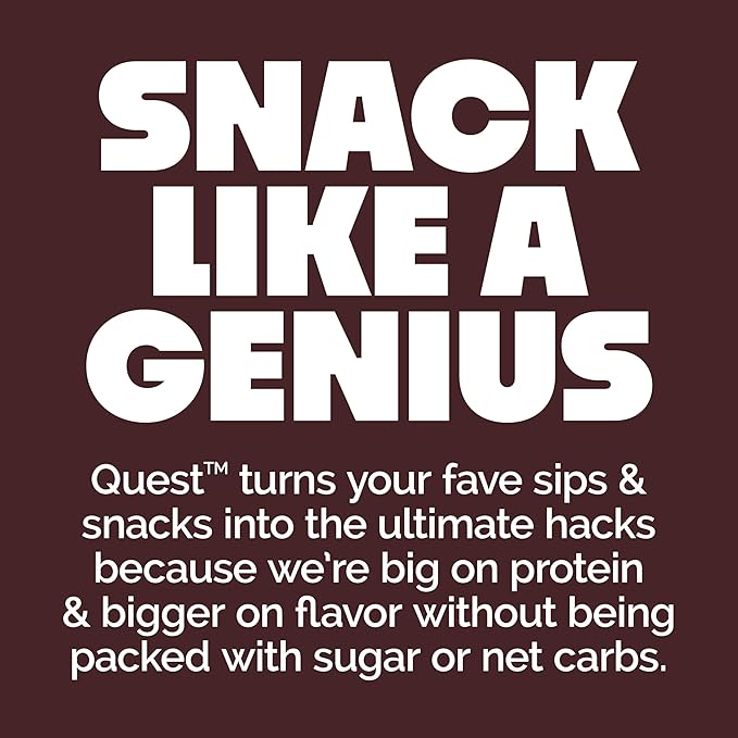 Quest Nutrition Chocolate Brownie Protein Bars, 20g Protein, 4g Net Carbs, 1g Sugar, High Fiber, Gluten Free, Keto Friendly, 4 Count