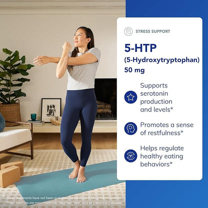 Pure Encapsulations 5-HTP 50 mg | 5-Hydroxytryptophan Supplement for Brain, Sleep, Eating Behavior, and Serotonin Support* | 60 Capsules